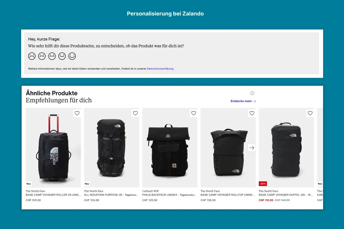 Personalisierung Zalando